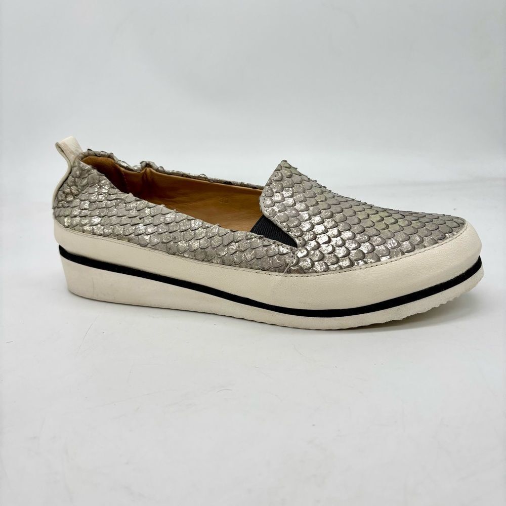 Ron White Nell Metallic Platform Slip On